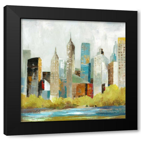 Hudson Ferry I Black Modern Wood Framed Art Print by Pearce, Allison