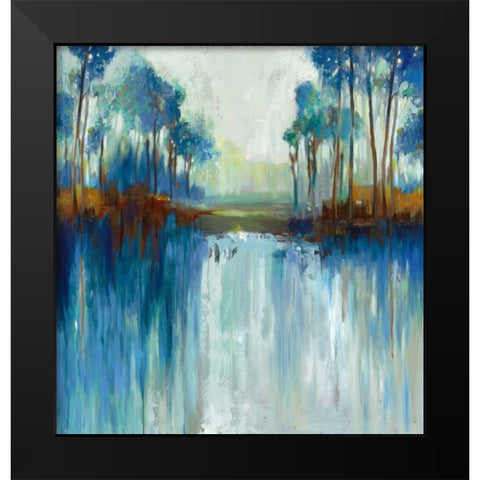 Late Summer Landscape Black Modern Wood Framed Art Print by Pearce, Allison