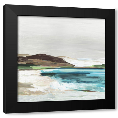 Calm Lake I Black Modern Wood Framed Art Print with Double Matting by Pearce, Allison