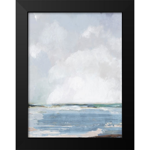 Modern Beach Black Modern Wood Framed Art Print by Pearce, Allison