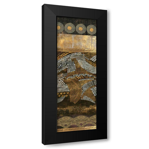 Art Nouveau II Black Modern Wood Framed Art Print by Reeves, Tom