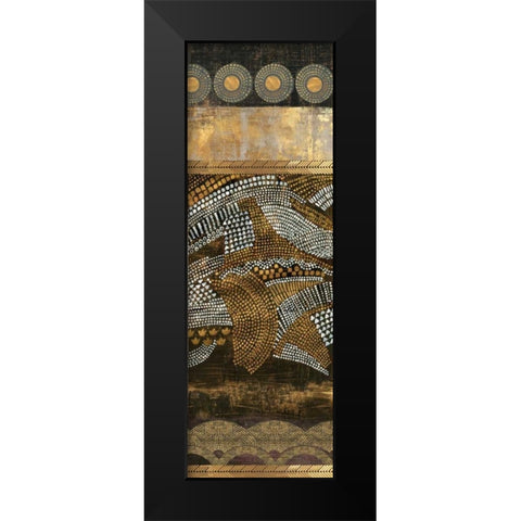 Art Nouveau II Black Modern Wood Framed Art Print by Reeves, Tom