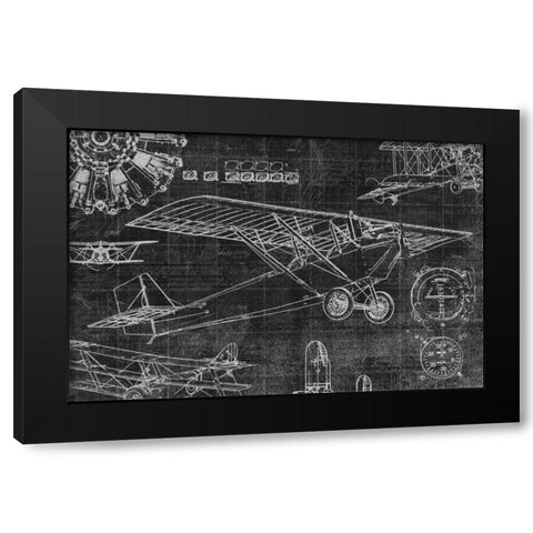 Vintage Aviation I Black Modern Wood Framed Art Print with Double Matting by Selkirk, Edward