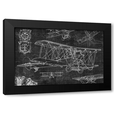 Vintage Aviation II Black Modern Wood Framed Art Print with Double Matting by Selkirk, Edward