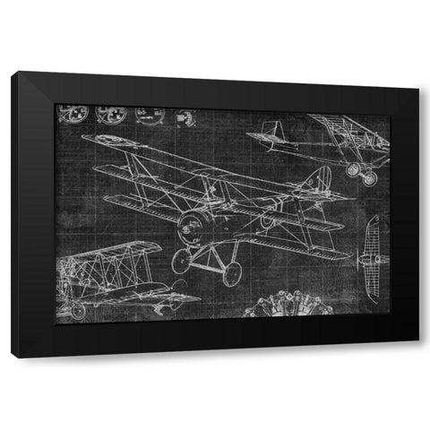 Vintage Aviation III Black Modern Wood Framed Art Print by Selkirk, Edward