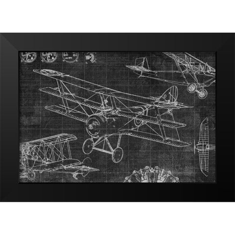 Vintage Aviation III Black Modern Wood Framed Art Print by Selkirk, Edward