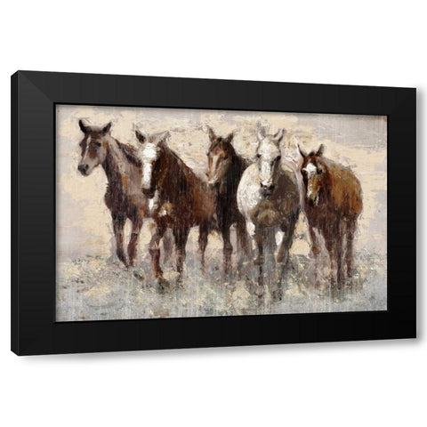 Harras Black Modern Wood Framed Art Print by Selkirk, Edward