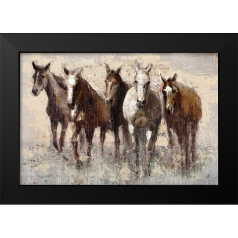Harras Black Modern Wood Framed Art Print by Selkirk, Edward