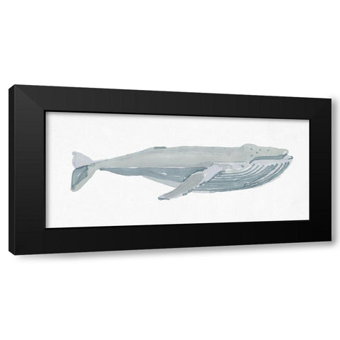 Humpback Whale I Black Modern Wood Framed Art Print by Stellar Design Studio