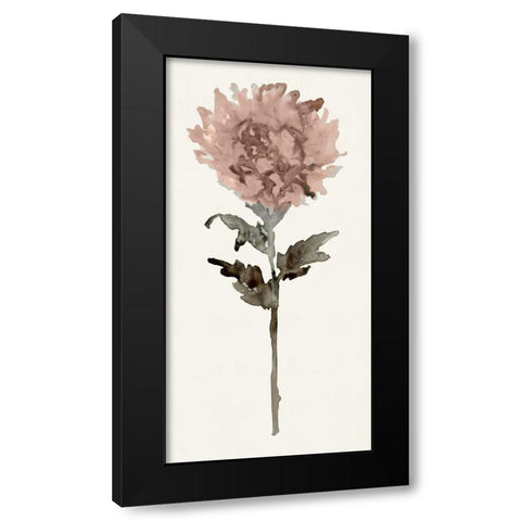 Flourishing Floral IV Black Modern Wood Framed Art Print by Stellar Design Studio