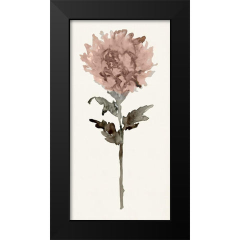 Flourishing Floral IV Black Modern Wood Framed Art Print by Stellar Design Studio