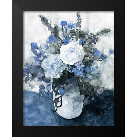 Garden Vase II Black Modern Wood Framed Art Print by Stellar Design Studio