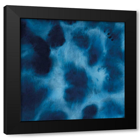 Indigo Dye VII Black Modern Wood Framed Art Print with Double Matting by Wilson, Aimee
