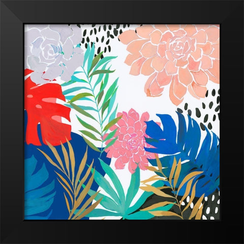 Tropical Matisse Black Modern Wood Framed Art Print by Wilson, Aimee