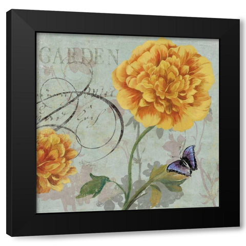 Garden Black Modern Wood Framed Art Print with Double Matting by Wilson, Aimee