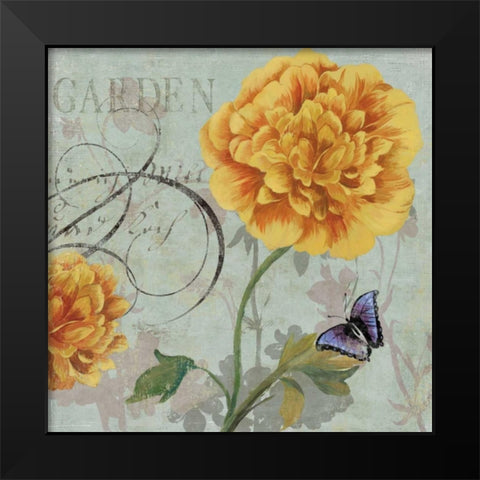 Garden Black Modern Wood Framed Art Print by Wilson, Aimee
