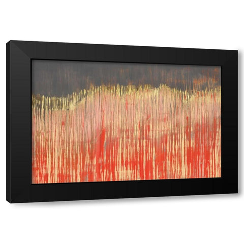 Pink Landscape I Black Modern Wood Framed Art Print by Wilde, Susan