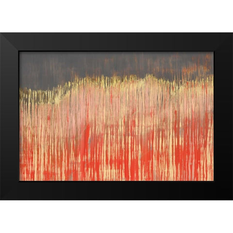 Pink Landscape I Black Modern Wood Framed Art Print by Wilde, Susan