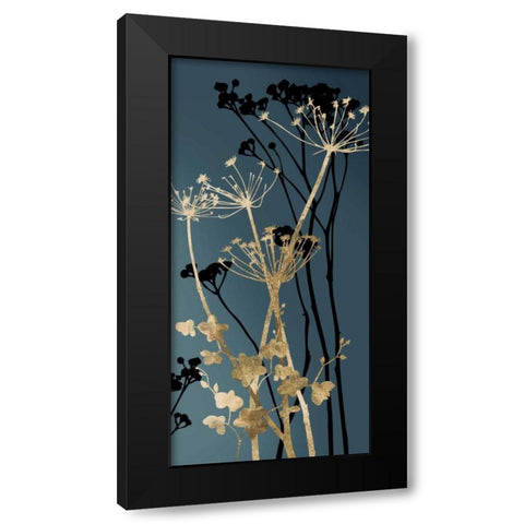 Twilight Botanicals I Black Modern Wood Framed Art Print with Double Matting by Wilson, Aimee