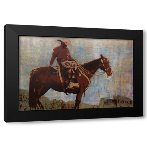 Western Moment Black Modern Wood Framed Art Print by Allen, Maura