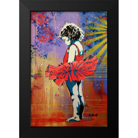 Lifes A Dance 2 Black Modern Wood Framed Art Print by AbcArtAttack