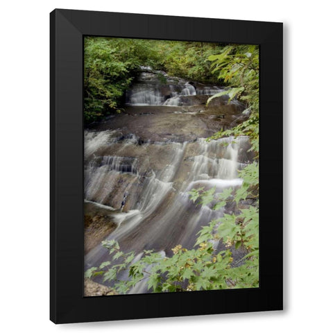 Hokkaido Waterfall - 4 Black Modern Wood Framed Art Print by Blaustein, Alan