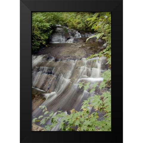 Hokkaido Waterfall - 4 Black Modern Wood Framed Art Print by Blaustein, Alan