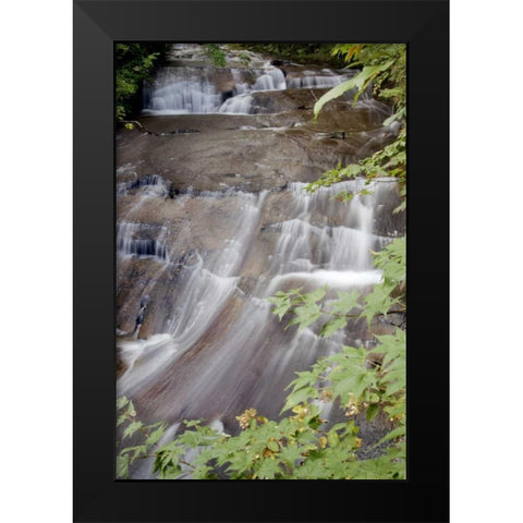 Hokkaido Waterfall - 5 Black Modern Wood Framed Art Print by Blaustein, Alan