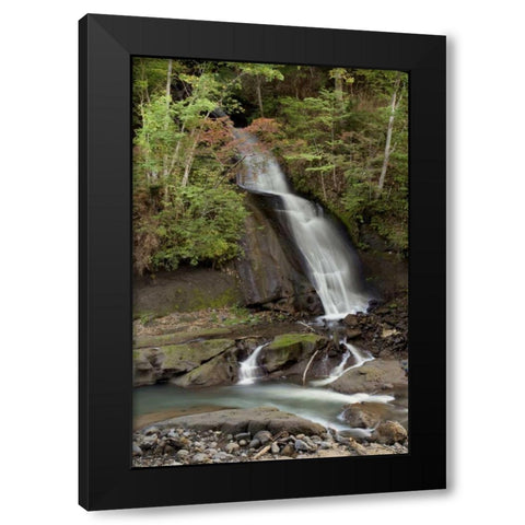 Hokkaido Waterfall - 6 Black Modern Wood Framed Art Print by Blaustein, Alan