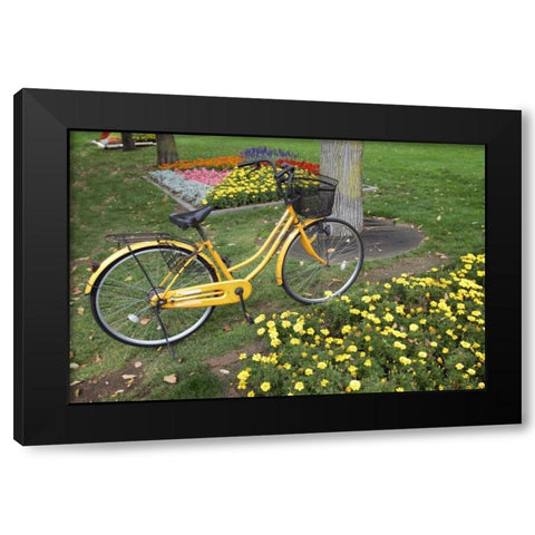 Japan Bicycle - 1 Black Modern Wood Framed Art Print by Blaustein, Alan