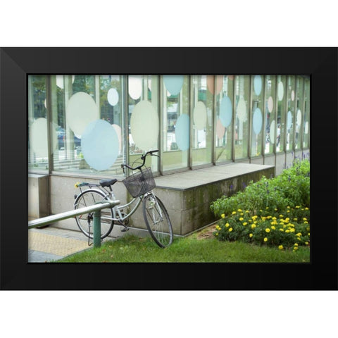 Japan Bicycle - 3 Black Modern Wood Framed Art Print by Blaustein, Alan