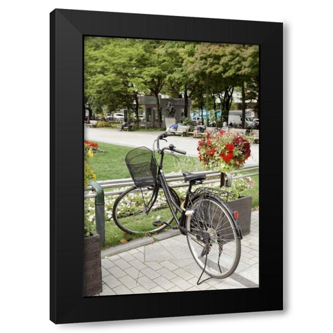 Japan Bicycle - 5 Black Modern Wood Framed Art Print with Double Matting by Blaustein, Alan