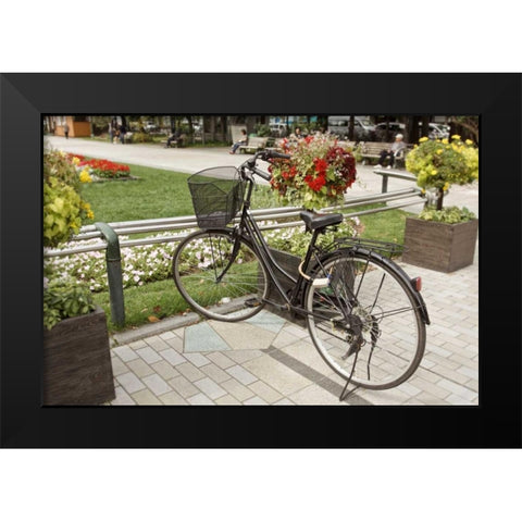 Japan Bicycle - 6 Black Modern Wood Framed Art Print by Blaustein, Alan