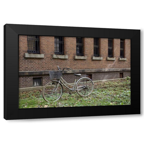 Japan Bicycle - 17 Black Modern Wood Framed Art Print by Blaustein, Alan