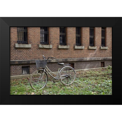 Japan Bicycle - 17 Black Modern Wood Framed Art Print by Blaustein, Alan