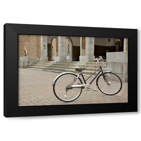 Japan Bicycle - 22 Black Modern Wood Framed Art Print by Blaustein, Alan