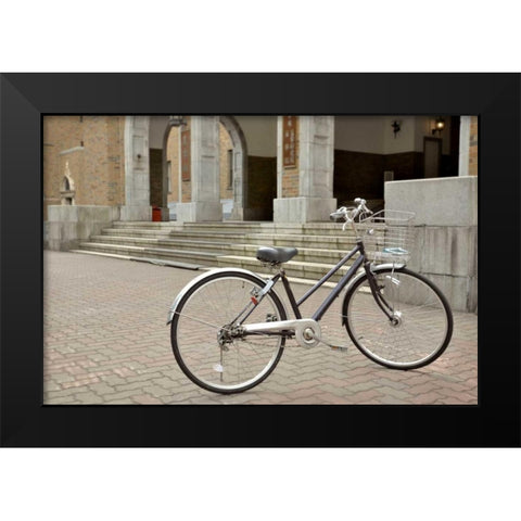 Japan Bicycle - 22 Black Modern Wood Framed Art Print by Blaustein, Alan