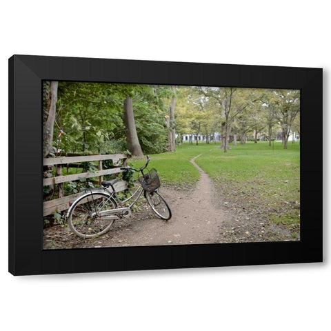 Japan Bicycle - 23 Black Modern Wood Framed Art Print by Blaustein, Alan