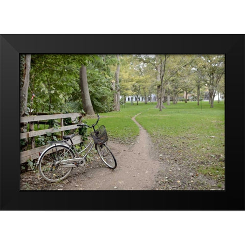 Japan Bicycle - 23 Black Modern Wood Framed Art Print by Blaustein, Alan