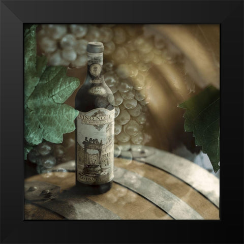 Montepulciano Vineyard #2 Black Modern Wood Framed Art Print by Blaustein, Alan