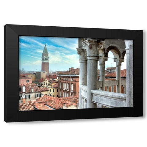 Campanile Vista #3 Black Modern Wood Framed Art Print with Double Matting by Blaustein, Alan