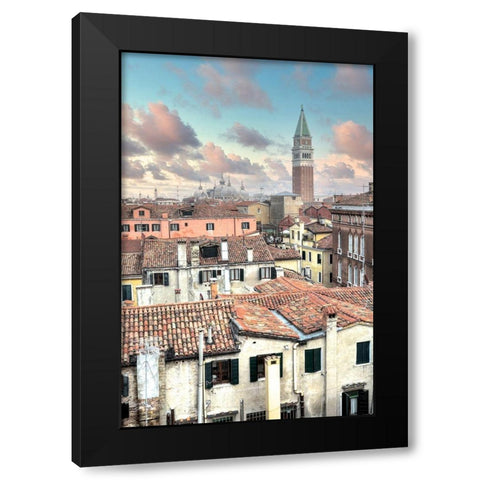 Campanile Vista #2 Black Modern Wood Framed Art Print with Double Matting by Blaustein, Alan