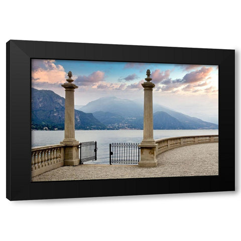 Villa Giardino Porta #3 Black Modern Wood Framed Art Print with Double Matting by Blaustein, Alan