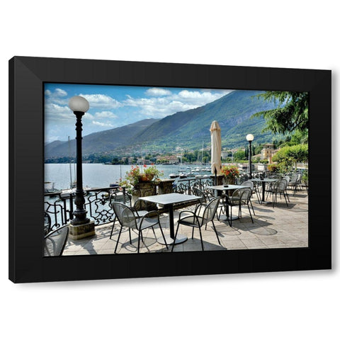 Lake Caffe #4 Black Modern Wood Framed Art Print by Blaustein, Alan