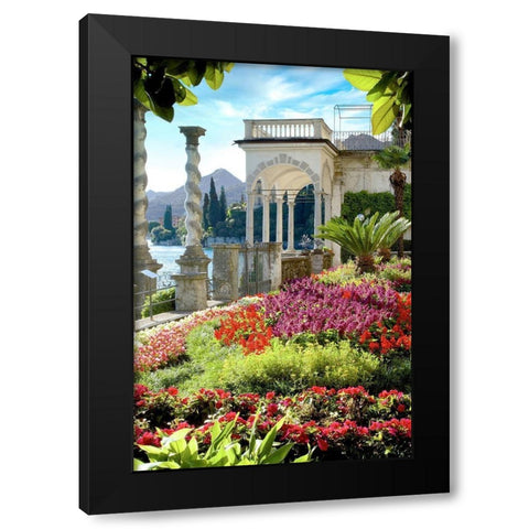 Giardino sul Lago #4 Black Modern Wood Framed Art Print with Double Matting by Blaustein, Alan