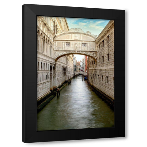 Bridge Of Sighs #1 Black Modern Wood Framed Art Print with Double Matting by Blaustein, Alan