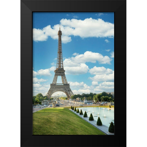 Eiffel Tower View III Black Modern Wood Framed Art Print by Blaustein, Alan