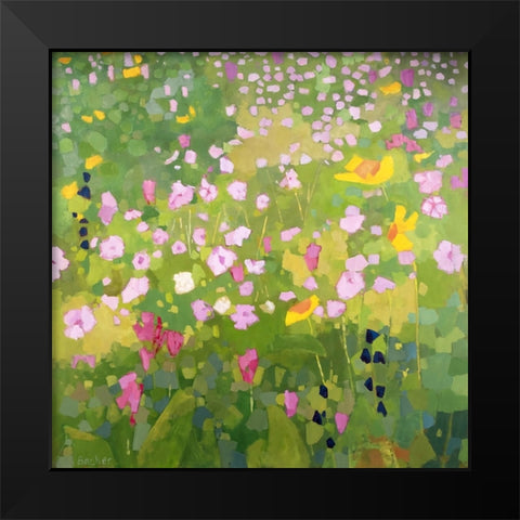 Wasatch Wildflowers Black Modern Wood Framed Art Print by Becker, Anne