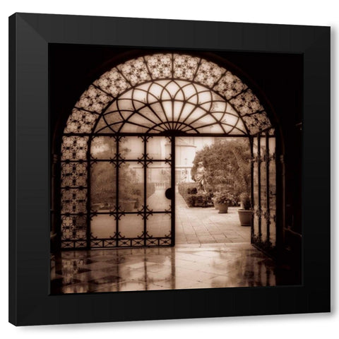 Venezia Italia Black Modern Wood Framed Art Print with Double Matting by Blaustein, Alan