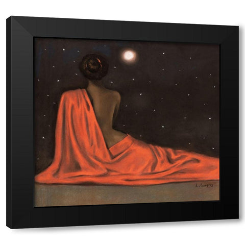 Evening Repose Black Modern Wood Framed Art Print by Cooper, Laurie